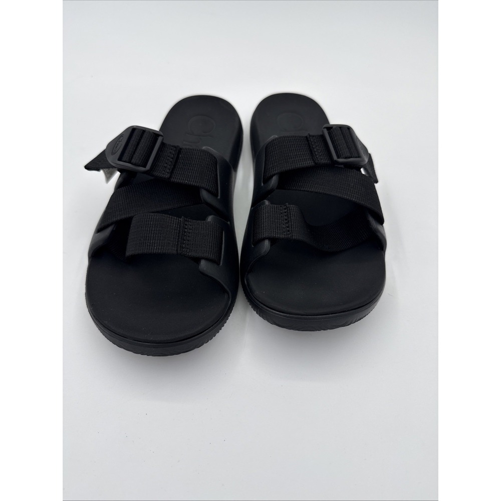 Chaco Chillos Slide Sandals Women's Size 7 Black Adjustable Straps Hiking Walk